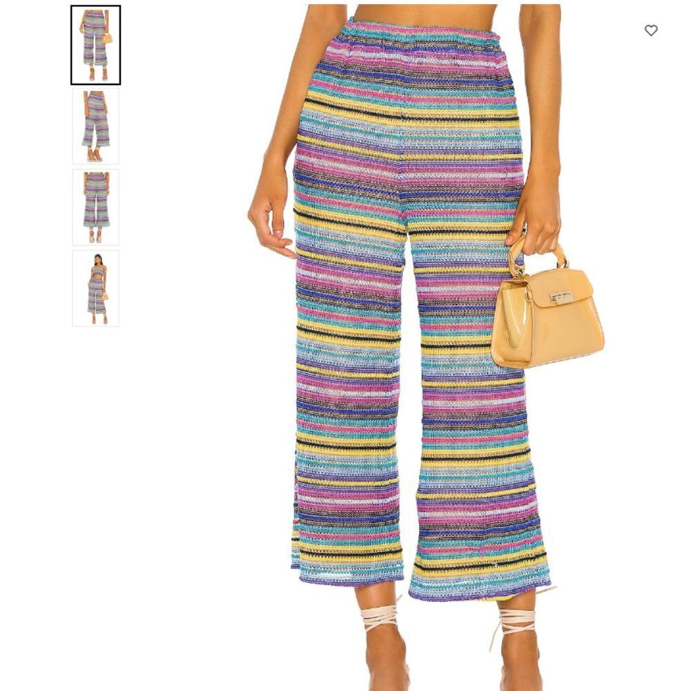 NWOT MAJORELLE Rebecca Pant in rainbow size small - Picture 4 of 6